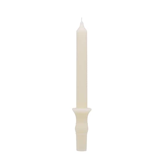 10" Ivory Twist Unscented Taper Candle by Ashland®